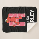 エルモ文字 | Hハート シェルパブランケット (正面(横))