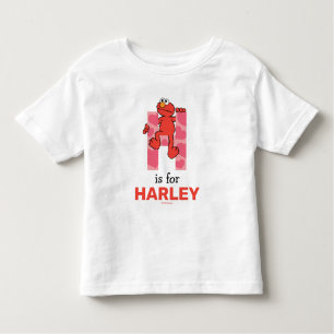 エルモ文字   Hハート トドラーTシャツ