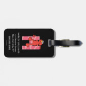 エルモ文字 | Hハート ラゲッジタグ (裏面横)