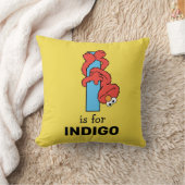 エルモ文字 | I Blue クッション (ブランケット)