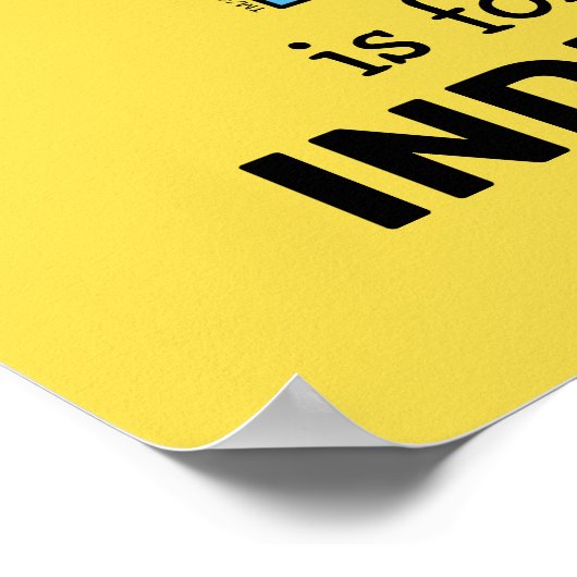 エルモ文字 | I Blue ポスター (角)