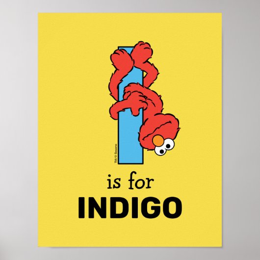 エルモ文字 | I Blue ポスター (正面)