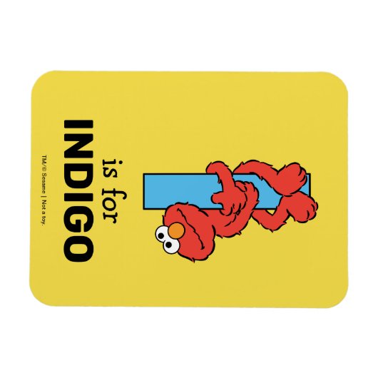 エルモ文字 | I Blue マグネット (横)