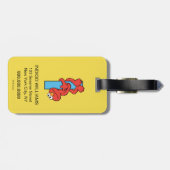 エルモ文字 | I Blue ラゲッジタグ (裏面横)