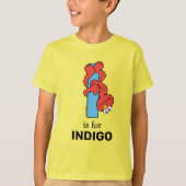 エルモ文字 | I Blue Tシャツ (正面)