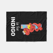 エルモ文字 | I I Ice Cream フリースブランケット (正面(横))