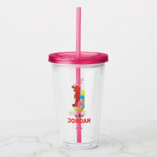 エルモ文字 Jゼリービーン アクリルタンブラー