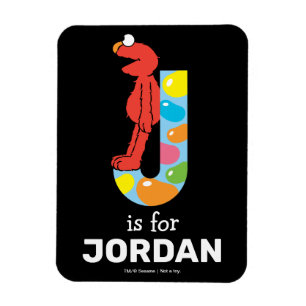 エルモ文字 Jゼリービーン マグネット