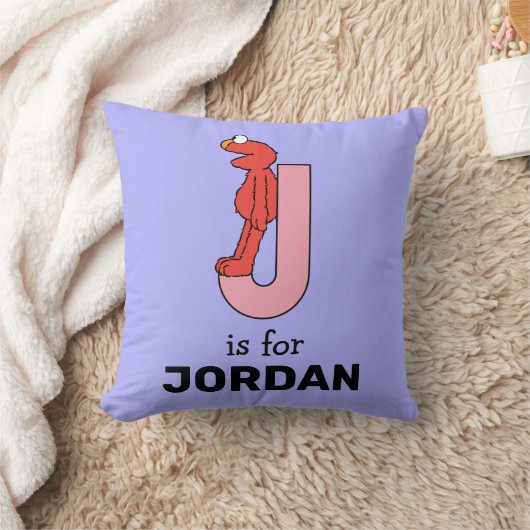 エルモ文字 | J Pink クッション (ブランケット)