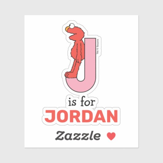 エルモ文字 | J Pink シール (シート)