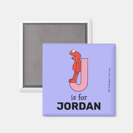 エルモ文字 | J Pink マグネット (正面/裏面)