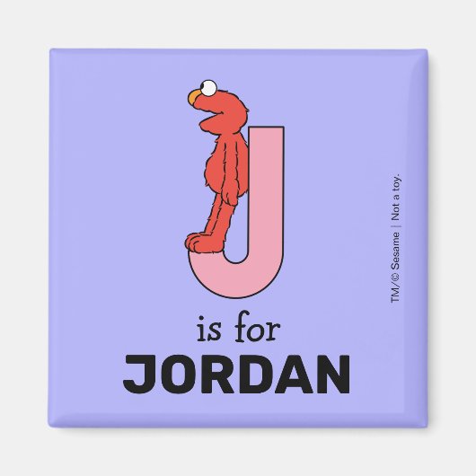 エルモ文字 | J Pink マグネット (正面)