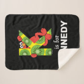 エルモ文字 | K Kiwi シェルパブランケット (正面(横))