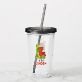 エルモ文字 | Lリーフ アクリルタンブラー (裏面)