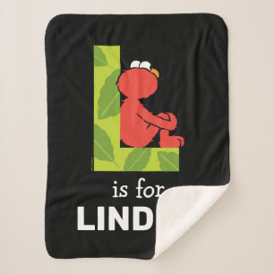 エルモ文字   Lリーフ シェルパブランケット