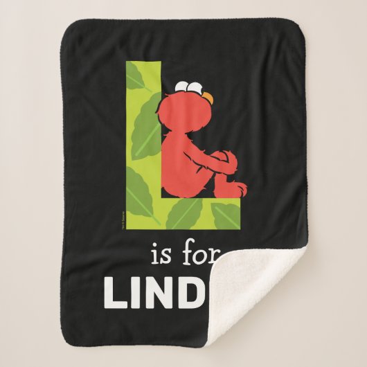 エルモ文字 | Lリーフ シェルパブランケット (正面)