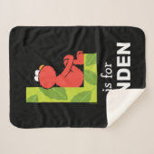 エルモ文字 | Lリーフ シェルパブランケット (正面(横))