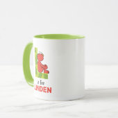 エルモ文字 | Lリーフ マグカップ (正面左)