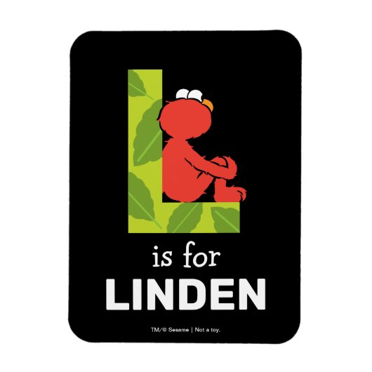 エルモ文字 | Lリーフ マグネット (縦)