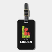 エルモ文字 | Lリーフ ラゲッジタグ (正面縦)