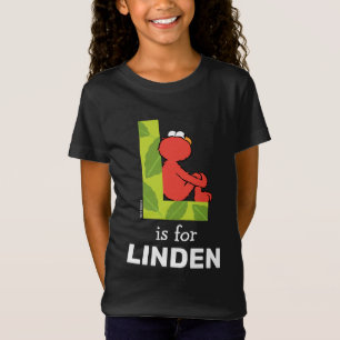 エルモ文字 Lリーフ Tシャツ
