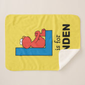 エルモ文字 | L青 シェルパブランケット (正面(横))