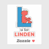 エルモ文字 | L青 シール (シート)