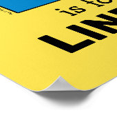 エルモ文字 | L青 ポスター (角)