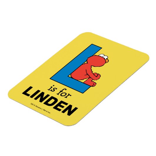 エルモ文字 | L青 マグネット (左側)