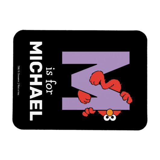 エルモ文字 | M紫 マグネット (横)