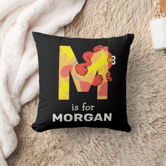 エルモ文字 | M音楽 クッション (ブランケット)