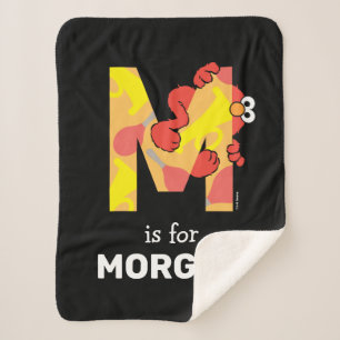 エルモ文字   M音楽 シェルパブランケット