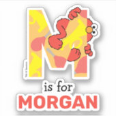 エルモ文字 | M音楽 シール (正面)