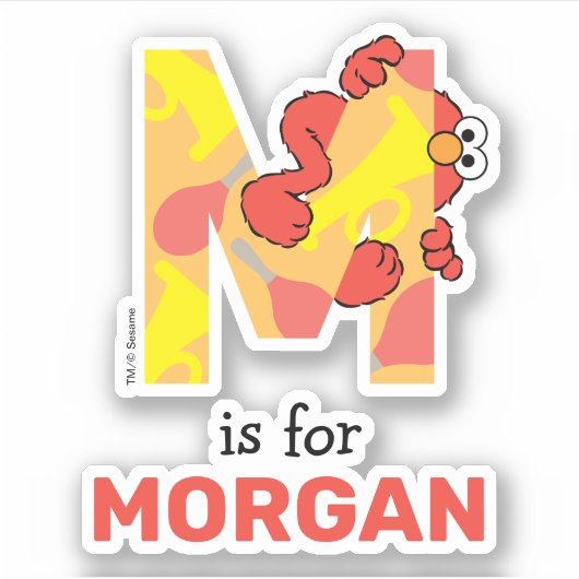 エルモ文字 | M音楽 シール (正面)