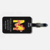 エルモ文字 | M音楽 ラゲッジタグ (裏面横)