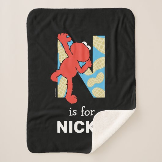 エルモ文字 | Nナット シェルパブランケット (正面)