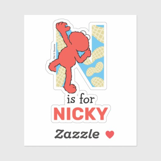 エルモ文字 | Nナット シール (シート)