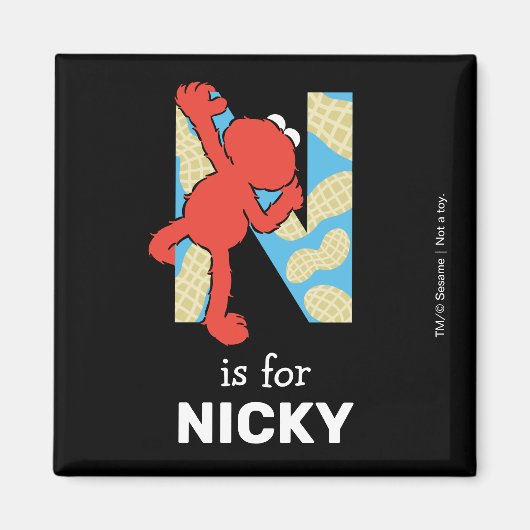 エルモ文字 | Nナット マグネット (正面)