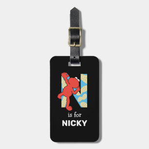 エルモ文字   Nナット ラゲッジタグ