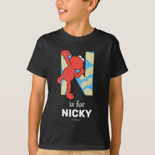 エルモ文字 Nナット Tシャツ
