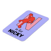 エルモ文字 | Nピンク マグネット (左側)