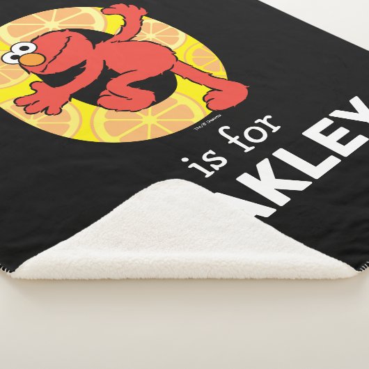 エルモ文字 | Oオレンジ シェルパブランケット (3/4)