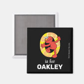 エルモ文字 | Oオレンジ マグネット (正面/裏面)