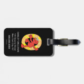 エルモ文字 | Oオレンジ ラゲッジタグ (裏面横)