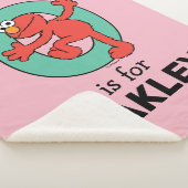 エルモ文字 | Oティール(緑がかった色) シェルパブランケット (3/4)