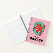 エルモ文字 | Oティール(緑がかった色) ノートブック (内部)