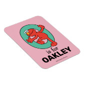 エルモ文字 | Oティール（緑がかった色） マグネット (右側)