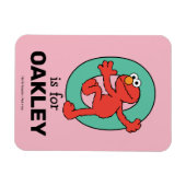 エルモ文字 | Oティール（緑がかった色） マグネット (横)