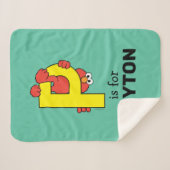 エルモ文字 | P黄 シェルパブランケット (正面(横))