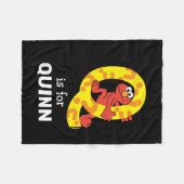 エルモ文字 | Q疑問符 フリースブランケット (正面(横))